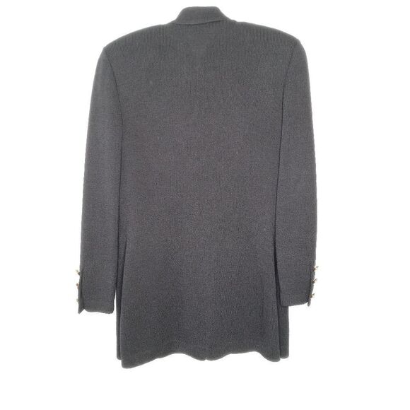 St. John black button front cardigan - Picture 7 of 7